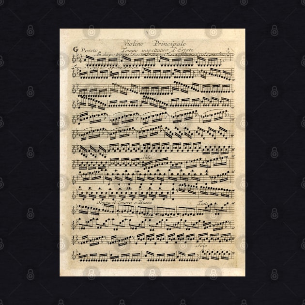 Vivaldi | Summer | Original handwritten score by Antonio Vivaldi | The four Seasons by Musical design